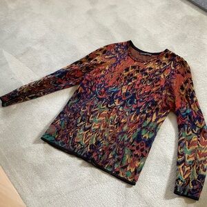 Peruvian Connection Multicolor Knit Top